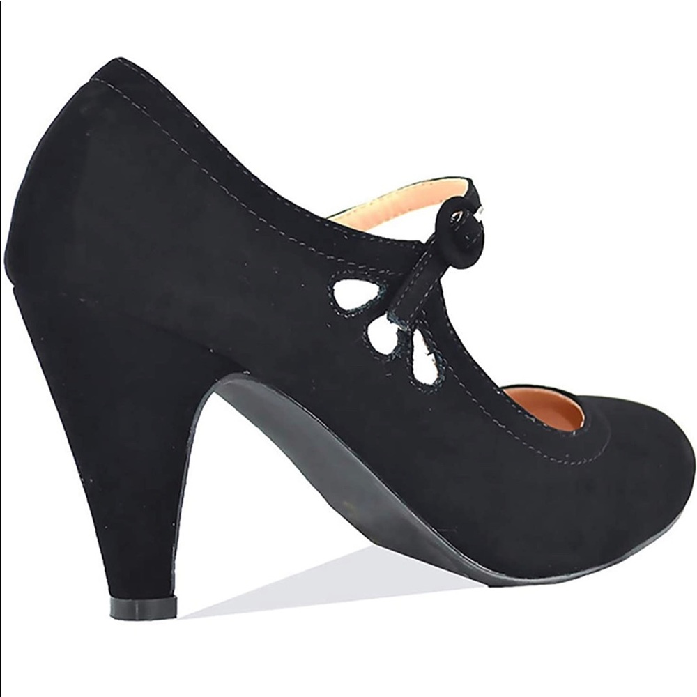 Kimmy-21 Women's Round Toe Pierced Heel Mary Jane - Picture 3 of 3